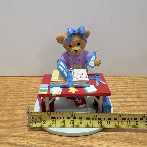 Memory Keeper Crop till you drop Teddy Bear figurine - Picture 3 of 9